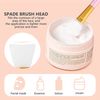 3Pcs Silicone Face Mask Brush Premium Silicone Brush Face Mask Hairless Face Mask Bush Applicator Skin Care Brush for Face Mask Eye Mask Body Lotion Applicator Tools (Pink+White+Black)