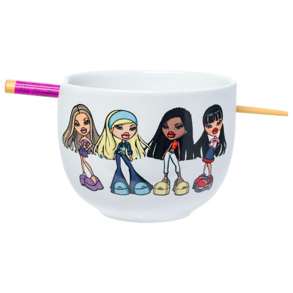 Bratz 20-Ounce Ceramic Ramen Bowl and Chopstick Set