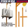 Air Conditioner Outside Installation Lifting Tool Crane Kit with 10m Rope+Hanger