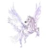 CafePress Pegasus in Flight Sticker Square Bumper Sticker Car Decal