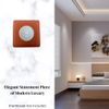 Rosewood Square Wall Plate for Google Nest Thermostat 2020 Version Texture Trim