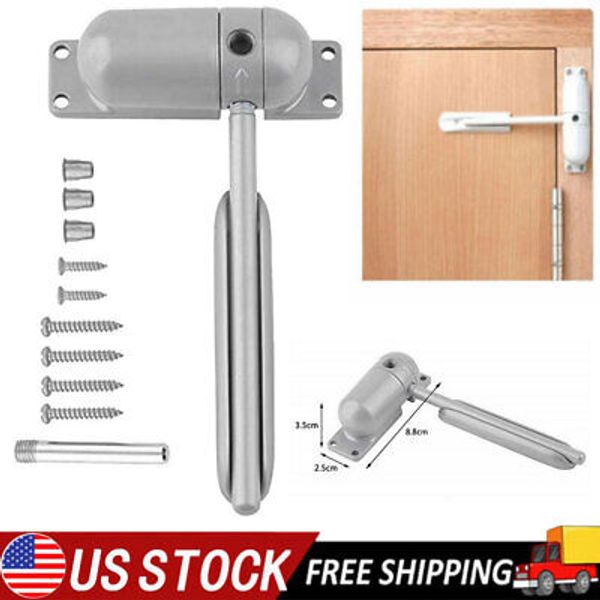 Auto Mounted Spring Door Closer Zinc Alloy Adjust Surface Self Closing Door