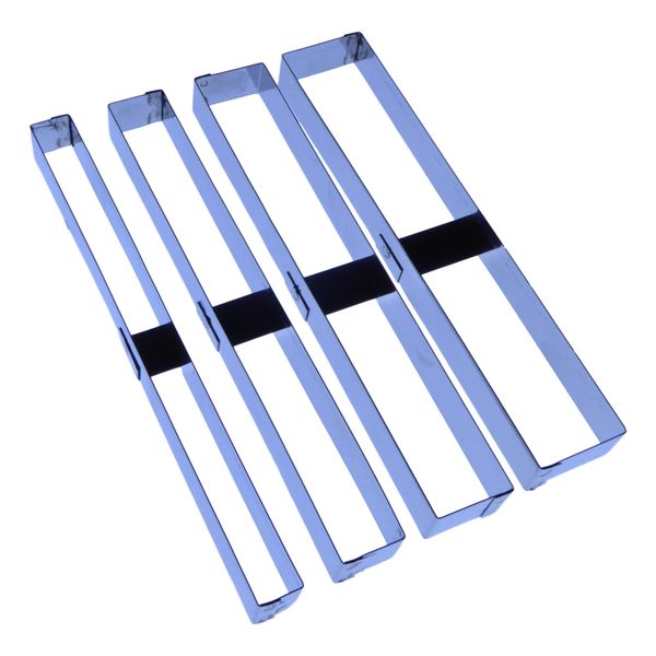 Pattern Effect Sugarcraft Cutters - Stainless Steel (Side Stipes)