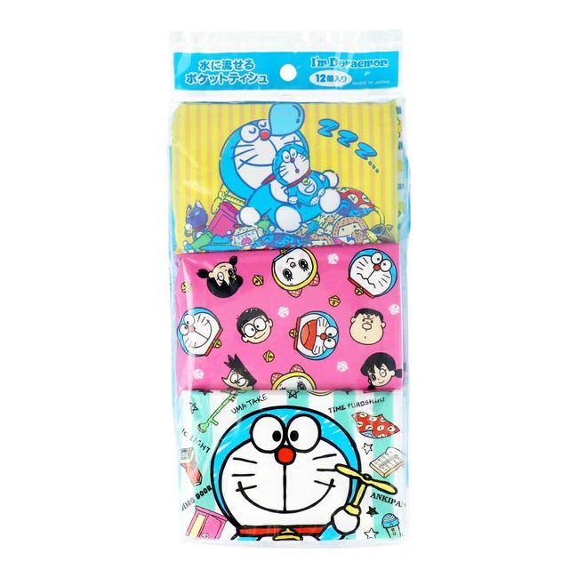 Hasashi Shoji I'm Doraemon I'm Doraemon Flushable Pocket Tissue 8W x 12P *Pattern cannot be selected