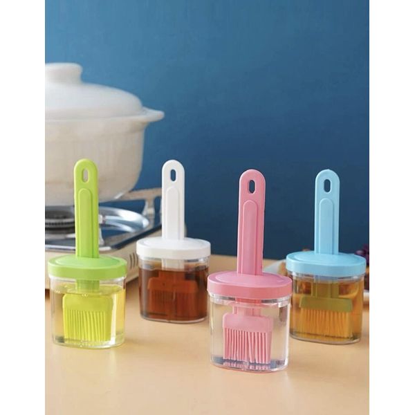 Oil Dispenser Bottle With Brush Kitchen Tools Baking Random Color .