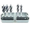 TerMight™ TMT8010 5-Piece Double Flute Drill Bit Set for Wood with Storage Case