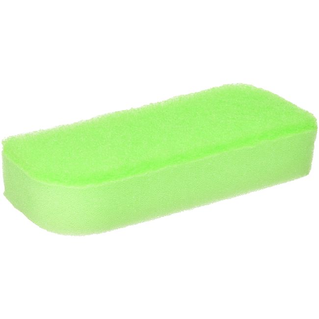 Kikuron Kitchen Sponge, Slim, Antibacterial, Green, 1 Piece, Sponge and Non-woven Fabric are Full Antimicrobial Treatment on Both Sides, Leaf Shape, Easy to Wash, Made in Japan