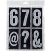 Stampers Anonymous_AGW "Big Number Blocks" Cling Mounted Stamp, Grey