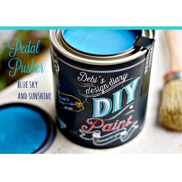 Debi's Design Diary DIY Paint in Pedal Pusher Blue 16 fl oz Chalk Paint Pint