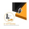 60 Pack 3/4" Overlay 3D Soft Close Concealed Hinge for Face Frame Door, Smoot...
