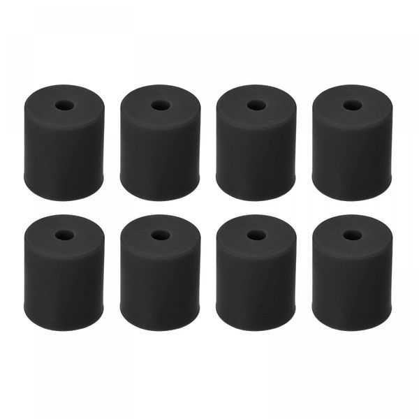 uxcell Silicone Leveling Column Silicone Buffer Heat Resistant for 3D Printers Hot Bed 18 mm Black 8pcs