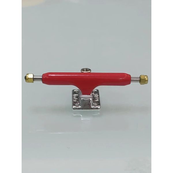 LEEFAI Pro Fingerboard Trucks 34mm G3 with Color Hanger Professional Mini Finger Skateboard Inverted Kingpin Harder Bushing Pivot Cups (Red)