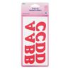 Hemline Iron on Instant Letters - Red
