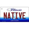 Native Illinois State License Plate Tag Key Chain KC-10312