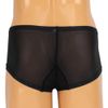Men's Ultra Thin Stretch Fabric Low Rise Boxer Shorts Black