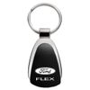 Au-TOMOTIVE GOLD Tear Drop Key Chain for Ford Flex (Black)