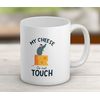 Shopagift My Cheese Mug Do Not Touch Funny Mouse White 11oz Large Ceramic Cup