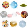 Empty Sample Pots 50Pcs Travel Sample Jar Pots With Lids 10g for Women Cosmetic Containers(Pink)