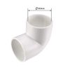 sourcing map 50mm Slip 90 Degree PVC Pipe Fitting Elbow Coupling Connector 2 Pcs