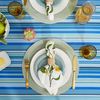 DII Summer Stripe Outdoor Zippered Tabletop Collection, Multi-use, Machine Washable, Table Runner, 14x72, Beachy