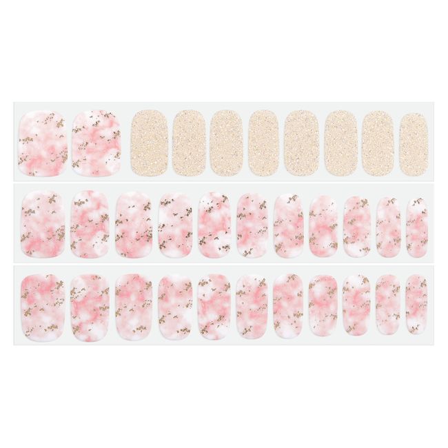 Dashing Diva Gloss Nail Strips - Pristine Pearl | UV Free, Chip Resistant, Long Lasting Gel Nail Stickers | Contains 32 Nail Wraps, 1 Prep Pad, 1 Nail File