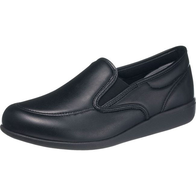 Asahi KHS M035 Men's Nursing Shoes, Lightweight, Wide, 4E, Black