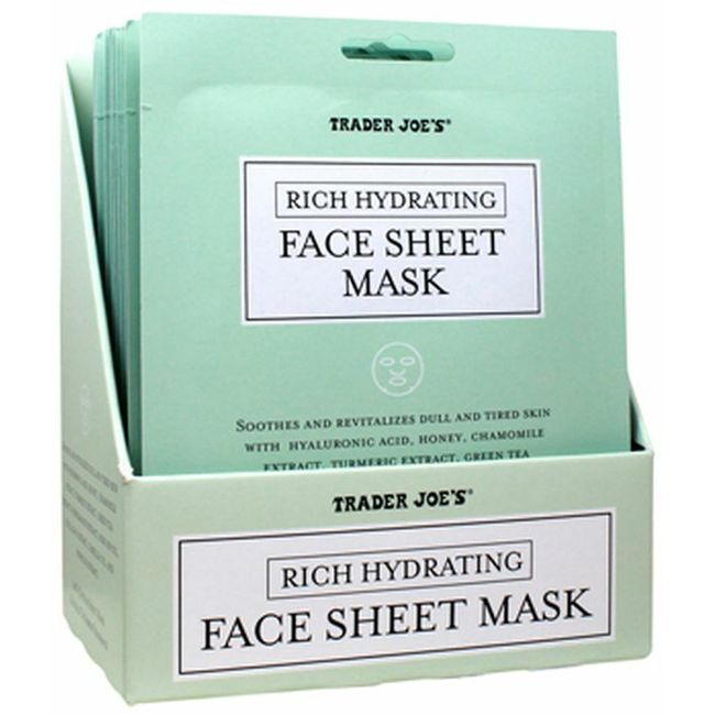 4-TRADER JOE'S RICH HYDRATING FACE SHEET MASKS BRAND NEW