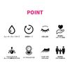 [Spare Cap Set] Ledouvre 0.1 fl oz (4 ml), Double Layer, Teardrop Bag, Coating Type, Water-proof Type, Bangs Keeping