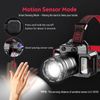 Hands-Free Sensor Headlamp with Red/Blue Safety Lights 1500mAh 40H Runtime 