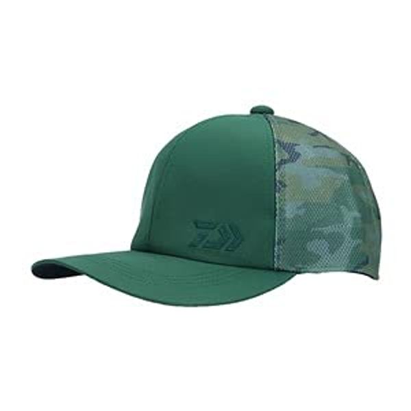 Daiwa DC-7021 Camouflage Half Mesh Cap, One Size, Green