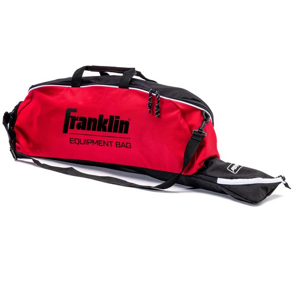 Franklin Sports Youth Baseball + Softball Bat Bag - Boys Girls Tee Ball, for Kids Junior Equipment Red