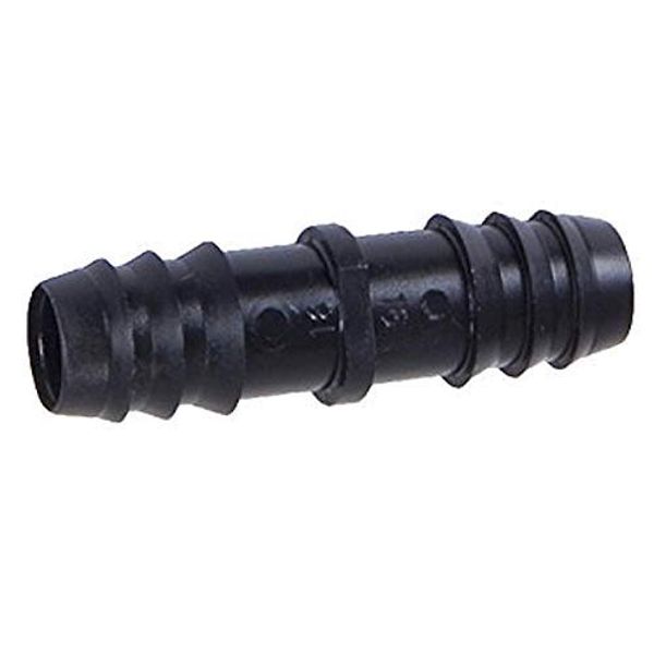 One Stop Outdoor USA Made - 10-Pack - 1/2" Inch Drip Irrigation Connectors/Hydroponics Barbed Coupling Fitting, (Fits of 16mm.520" ID Drip Tubing)