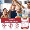 Methyl B-12 & Methyl Folate Extra Strength Vitamin B Methyl Folate Supplement