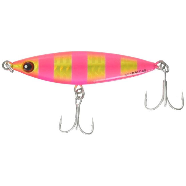 BuddyWorks ZPK Metal Jig, Off-Bait, 1.4 oz (40 g), Zebra Pinkin