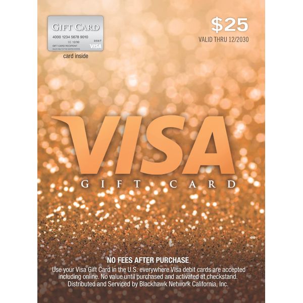 Visa $25 Gift Card (plus $3.95 Purchase Fee)