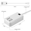 6 Port USB Hub Fast Wall Charger Station Multi-Function Desktop AC Power Adapter