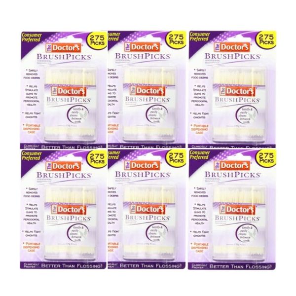 Doctors Brush Picks 275 Count (6 Pack)