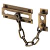 Defender Security U 9913 Chain Door Guard – Door Chain Lock for Door and Home Security, 3-5/16”, Solid Brass Construction and an Antique Finish (Single Pack)