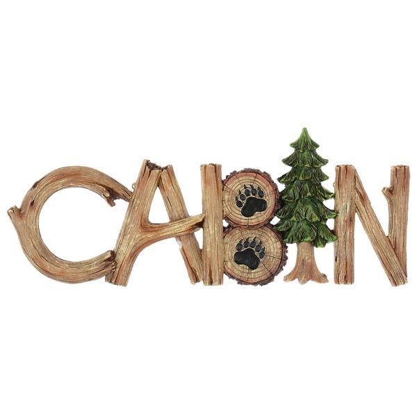 BLACK FOREST DECOR Cabin Twig Wall Plaque