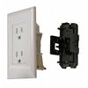 Diamond Group (WDR15WT) White Speed Box Receptacle with Cover (Quantity 6)