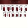 24pcs Square Press-On Nails, Medium Length, Halloween Burnt Forest Twilight