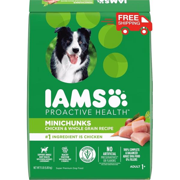 Iams Proactive Health Minichunks Dry Dog Food With Real Chicken And Whole Grains