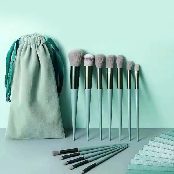 Makeup Brush Set 13p Pouch Solset Lip Brush Beauty Pouch Included Brush 13 Brush Set