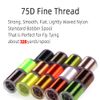 Fly Tying Thread 8 Bright Colors 75D High Tensile Waxed 8/0 Tying Thread Fly Tying Materials