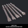 Craftsman CMXZTSG1056NB 5-pc Air Chisel Set, Silver