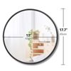 18" Circle Wall Mirror Round Makeup Vanity Mirror with Metal Frame for Bathroom