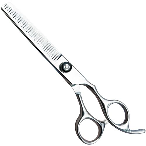 MISSUM Thinning Shears For Hair Cutting - 6.5" Hair Thinning Scissors For Cutting Hair - Professional Hair Barber Scissors For Barber and Home Use With Obsidian Colored Screws…