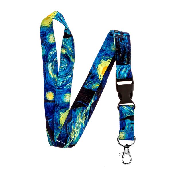 EASTERUP Lanyard for Keys Keychain Lanyard Premium Soft Silky Wide Strapped Beautifully Printed ID Teacher Lanyard with Spring Clip for Women/Men