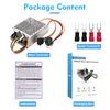 PWM DC Motor Speed Controller, DC 10-55V/60A, LED Display Stepless DC Motor Speed Controller with Adjustable Potentiometer and Forward-Brake-Reverse Switch