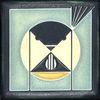 Charley Harper Seed Bandit Grey Blue Decorative Tile